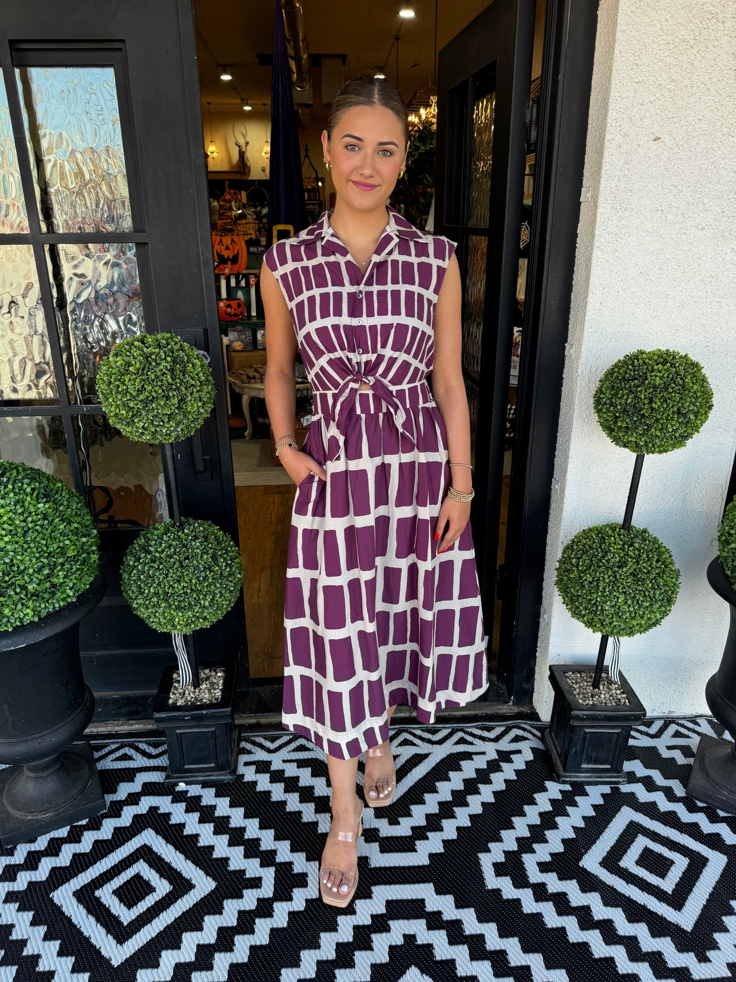 Serena Dress - Wine