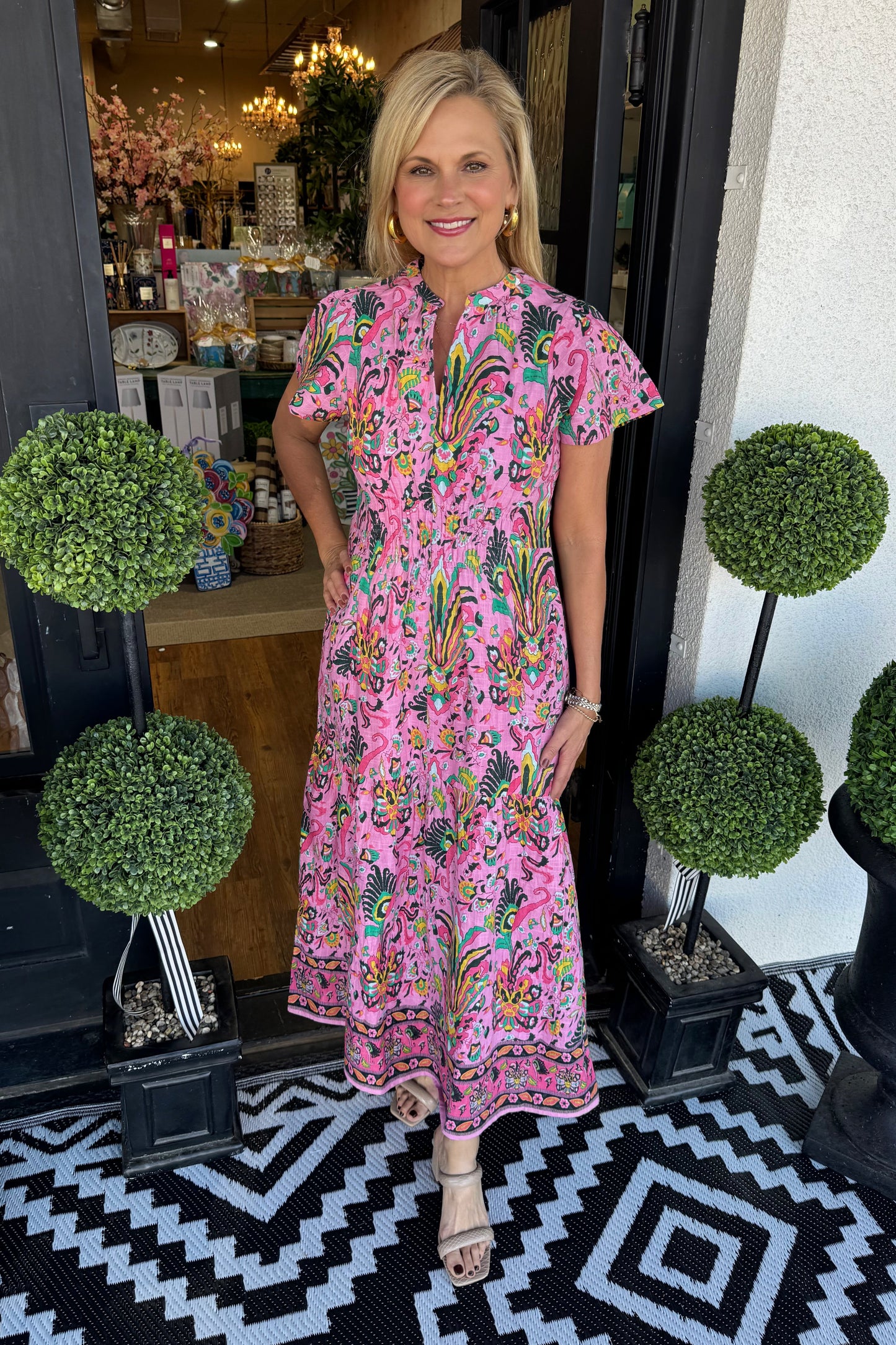 Uncle Frank Tropical Borders Dress