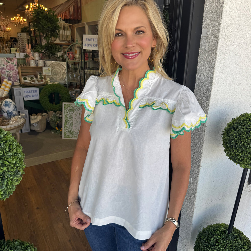 
                  
                    Taylor Top- White
                  
                