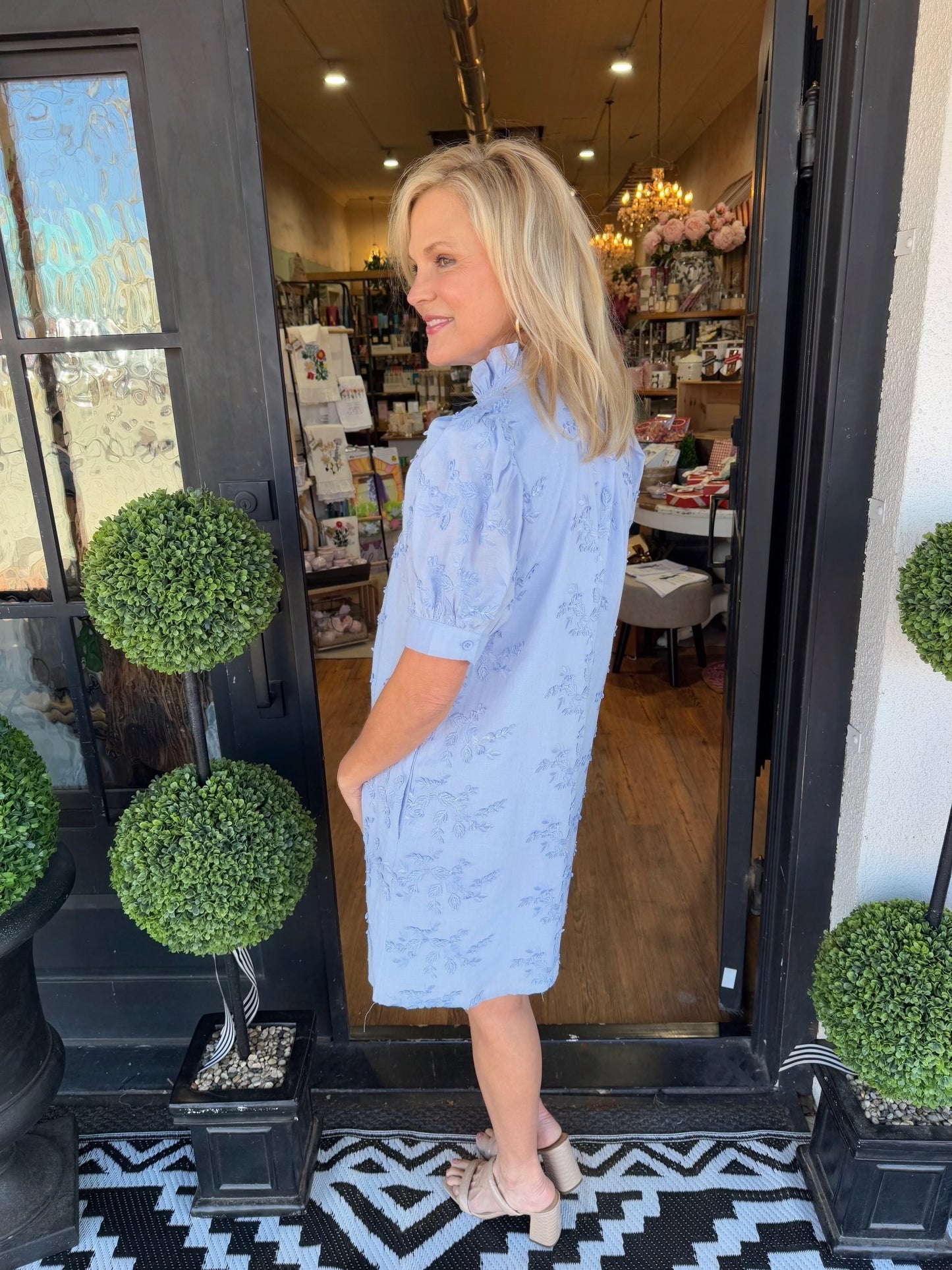 Gianna Dress-Periwinkle