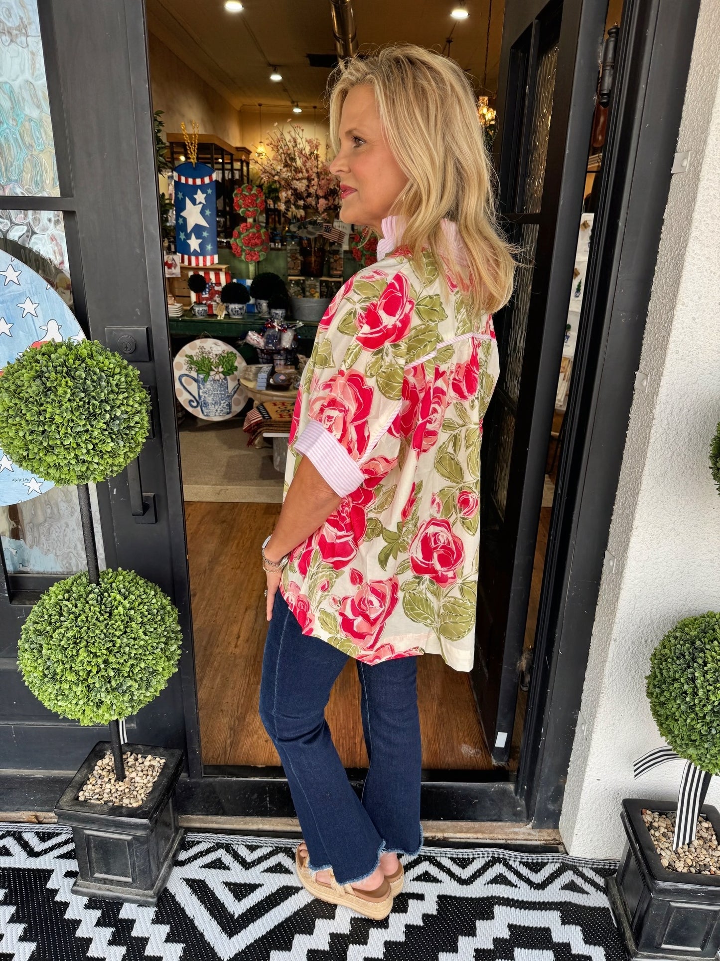 Perla Floral Top