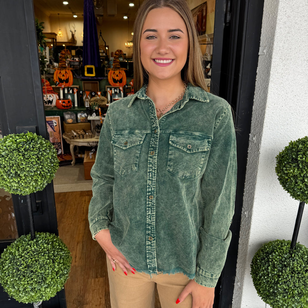 Lydia Top - Forest Green