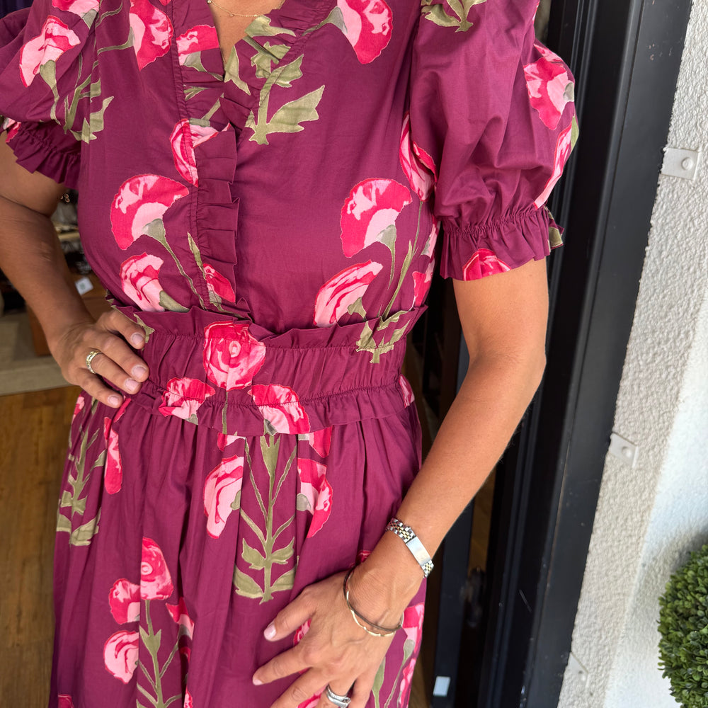 Karina Dress - Wine