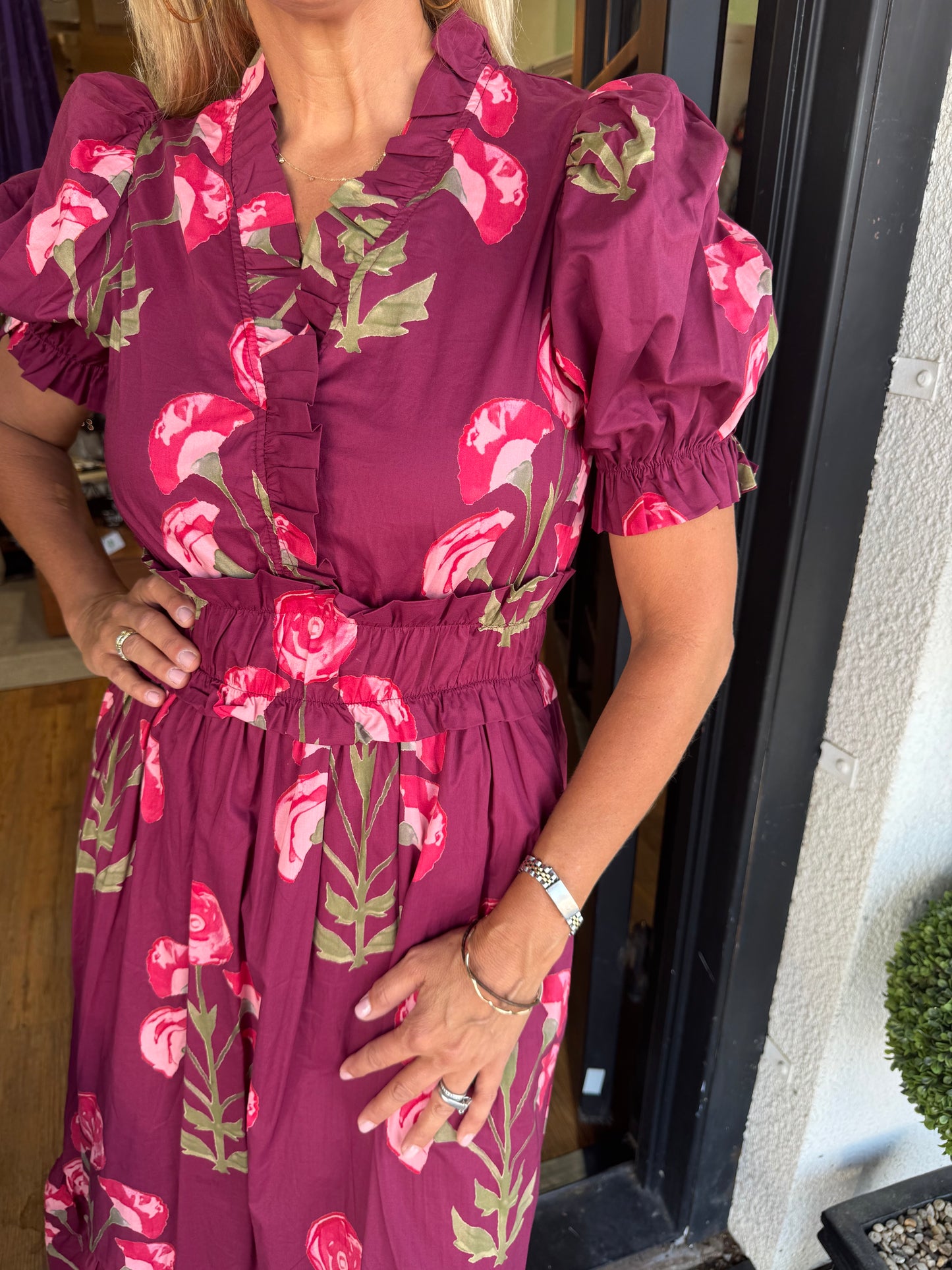 Karina Dress - Wine