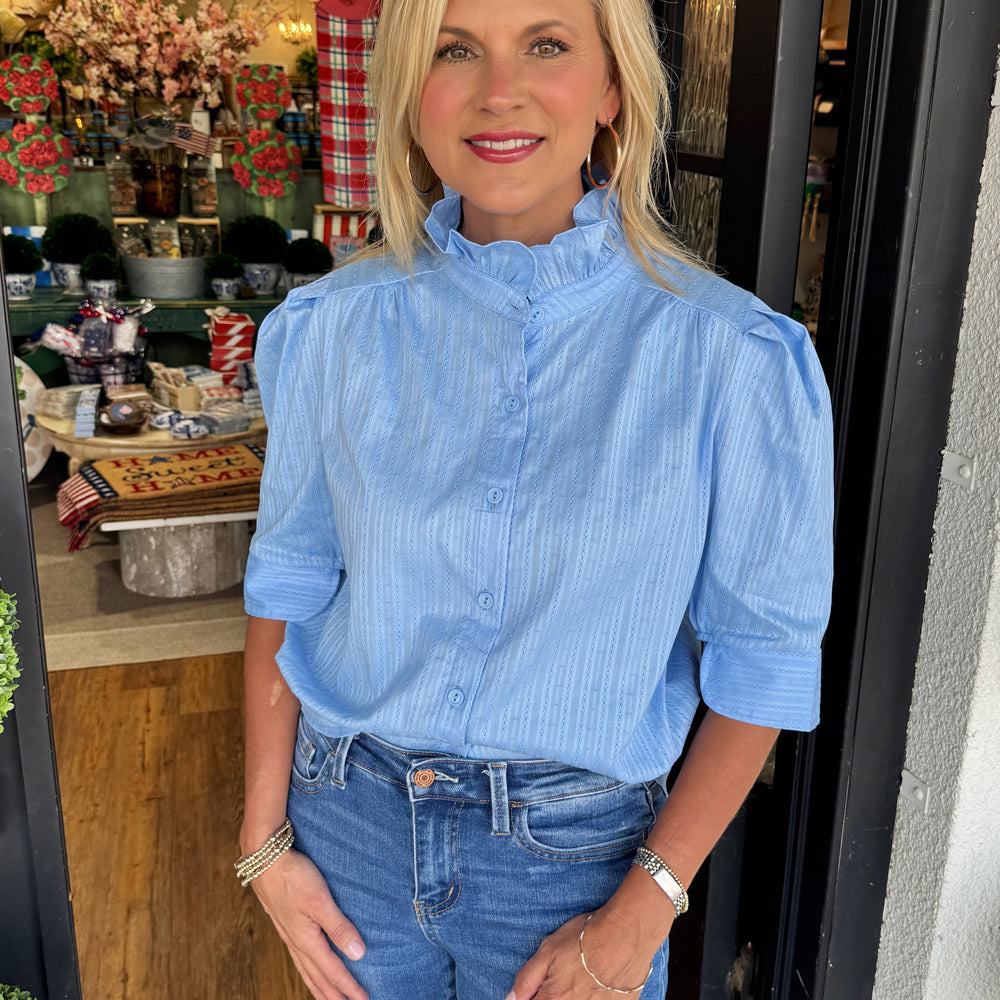 Jayda Top- Light Blue