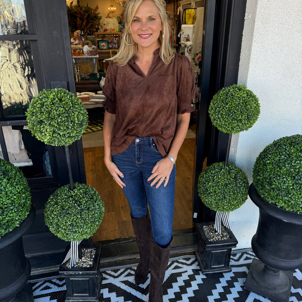 Ivy Jane Suede Top