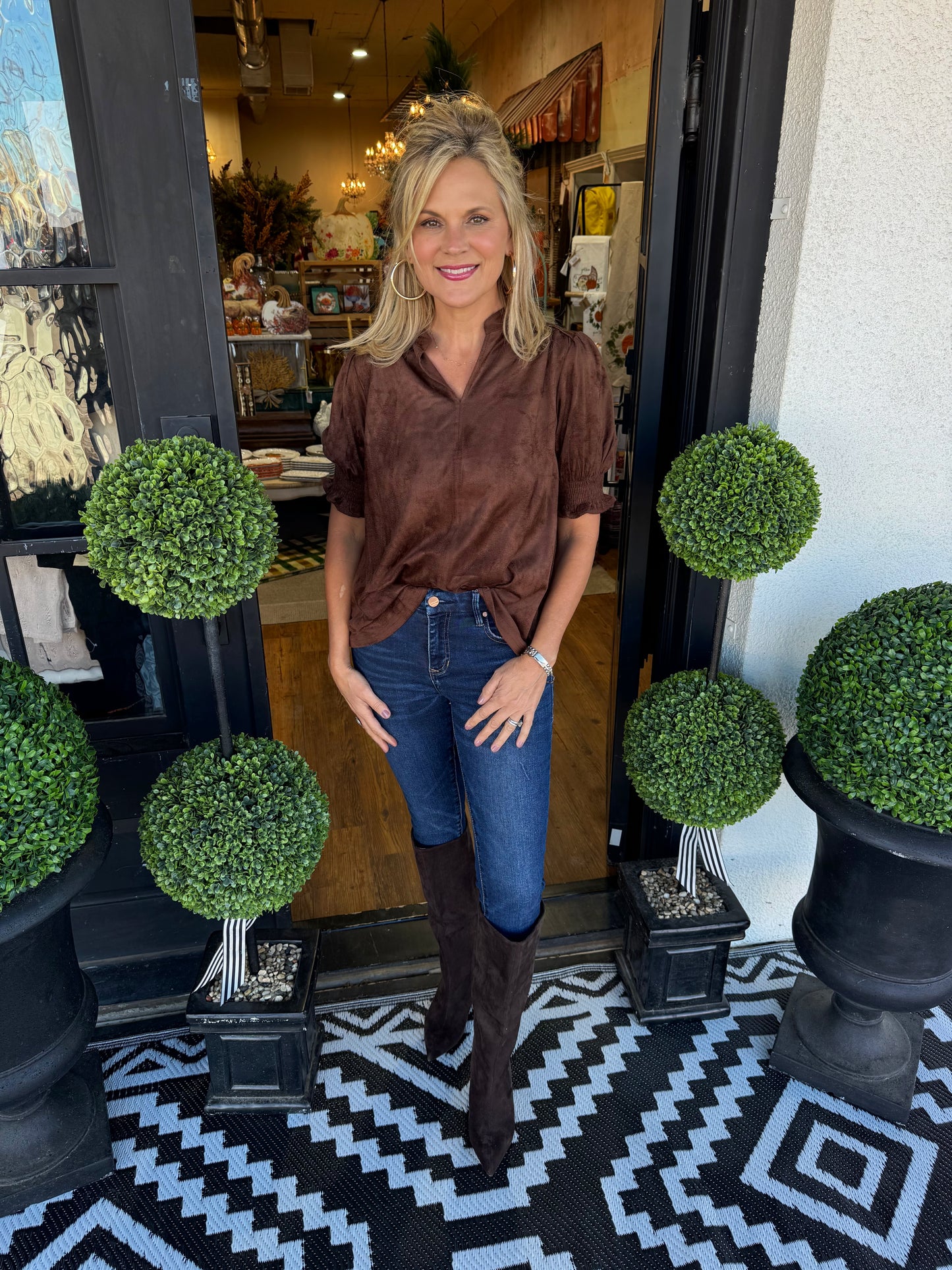 Ivy Jane Suede Top