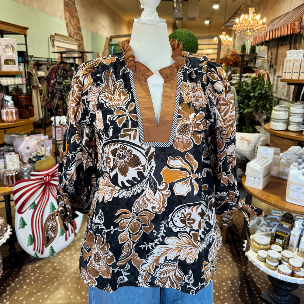 Casey Top - Black Camel