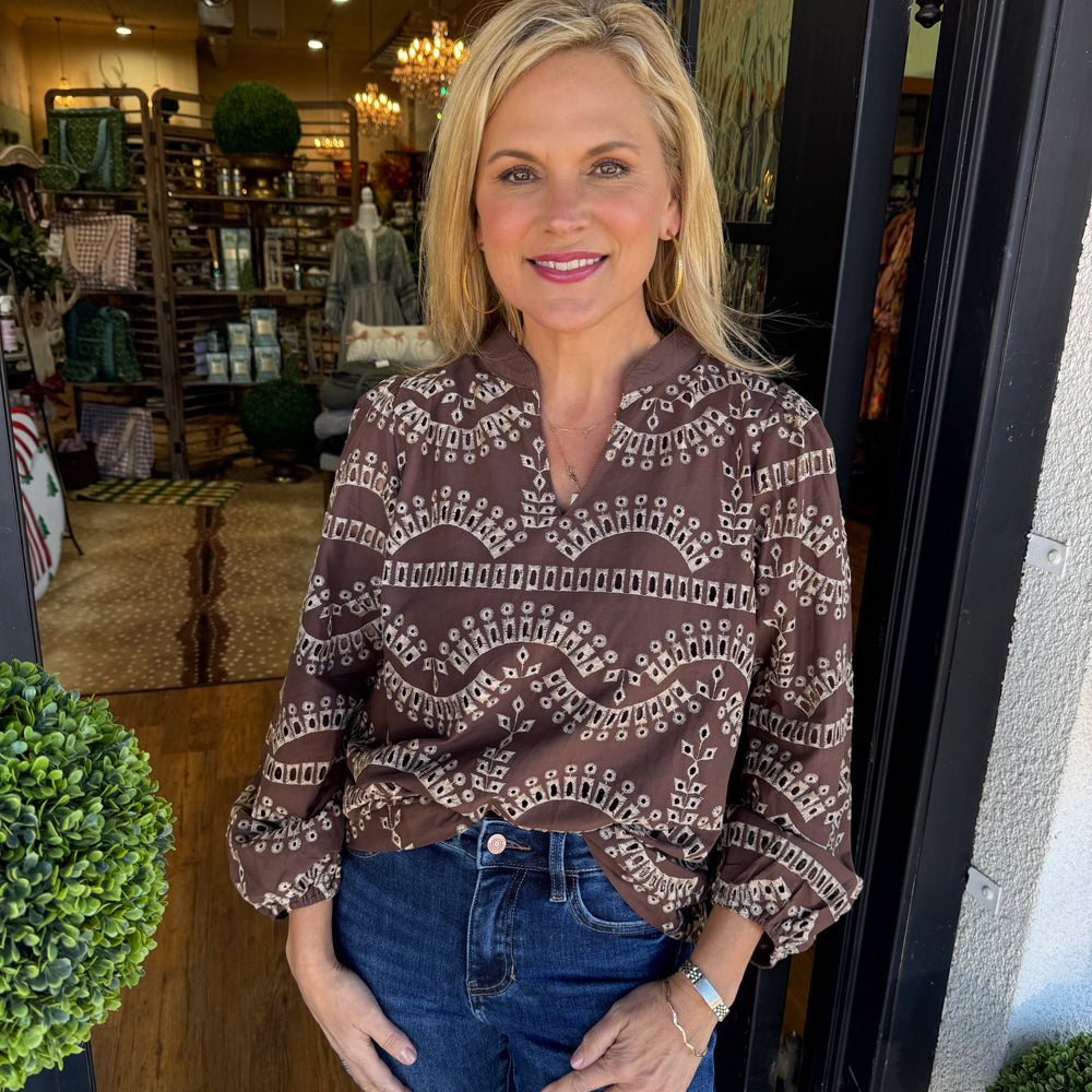 Elizabeth Top - Mocha