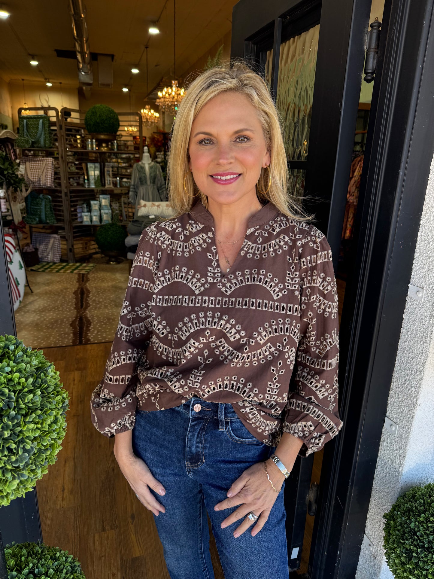 Elizabeth Top - Mocha