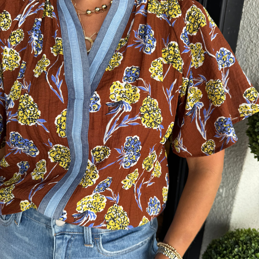 Demi Top - Brown