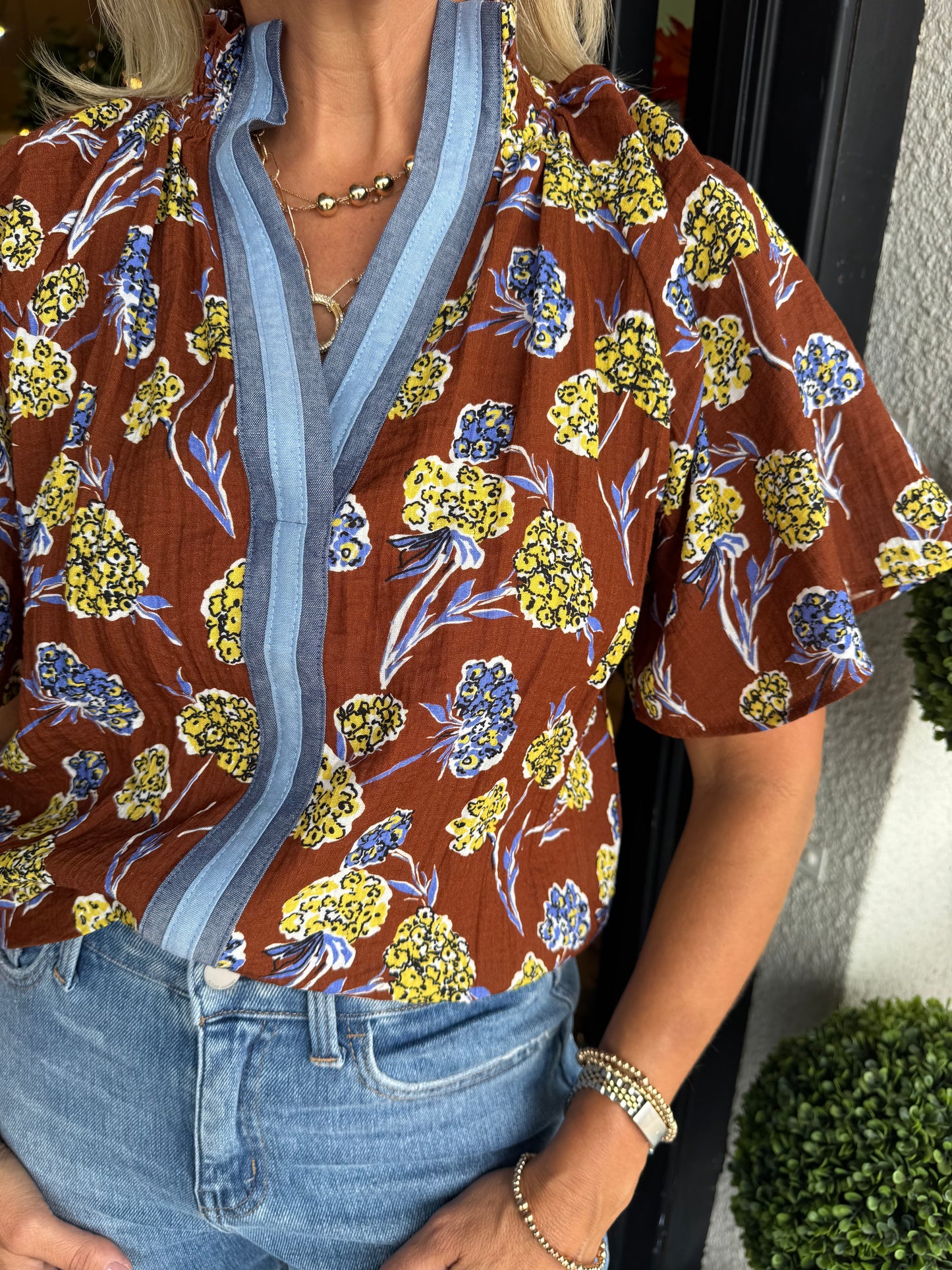 Demi Top - Brown