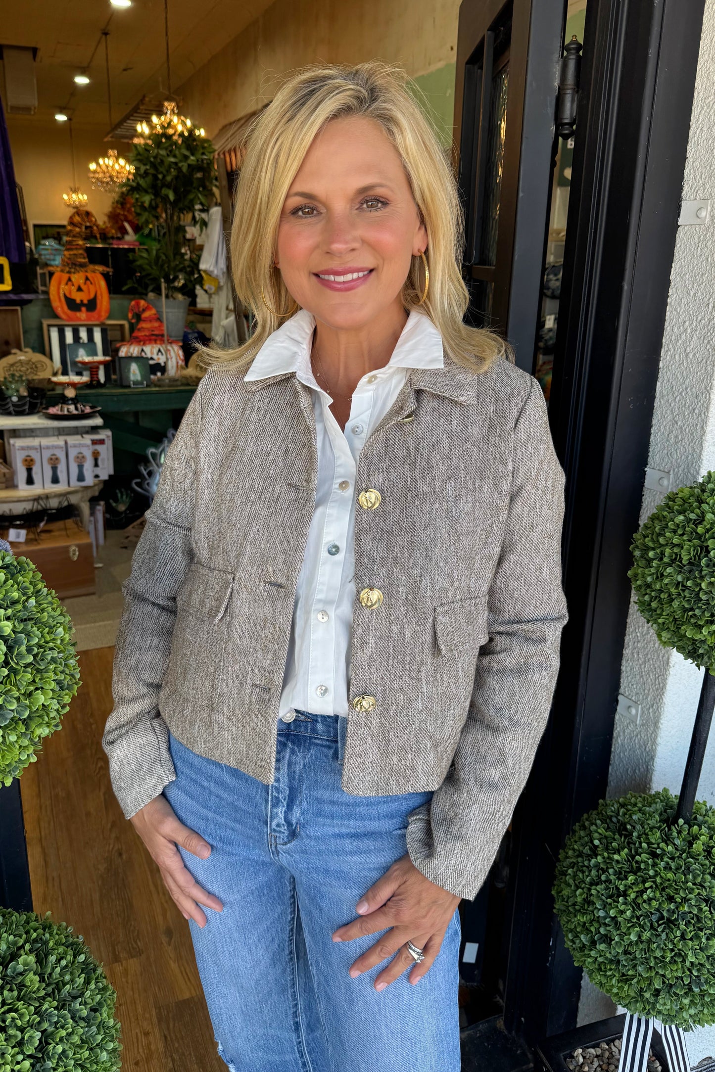 Clara Top- Brown