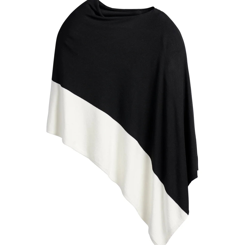 Madeleine Travel Poncho- Onyx