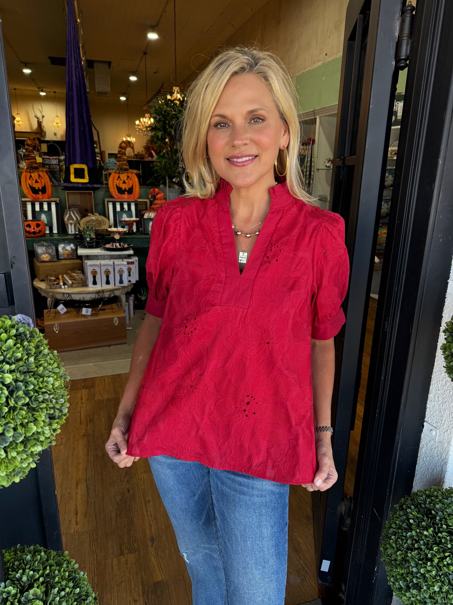 Abigail Top-Red