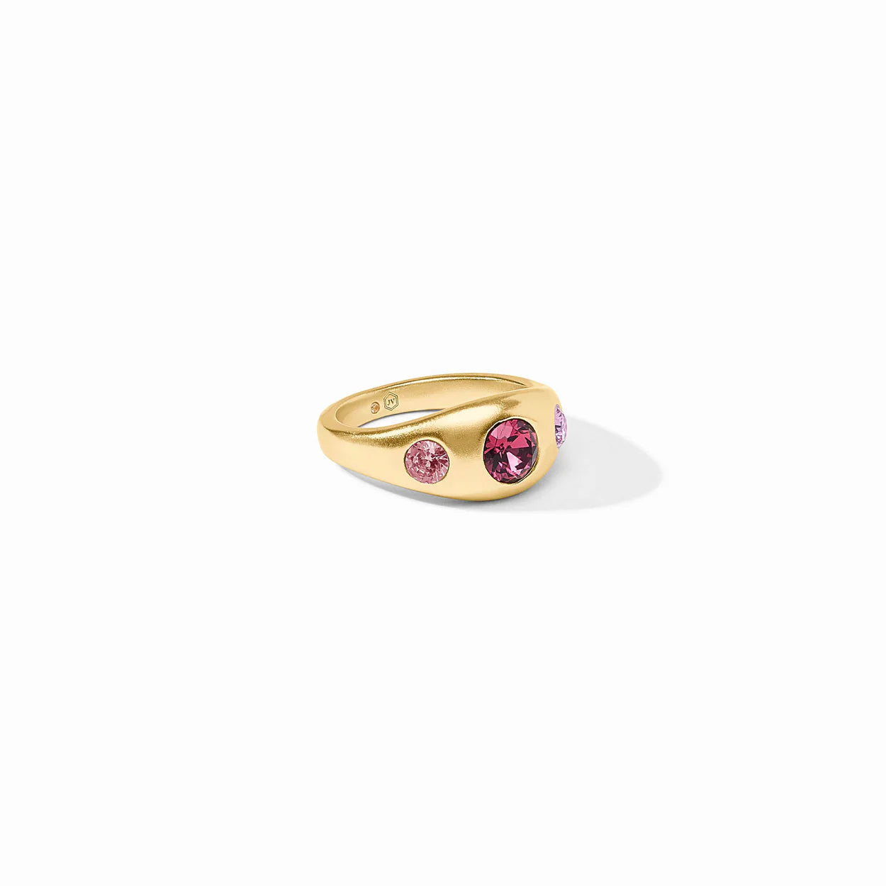 Rainbow Signet Ring - Pink Dawn