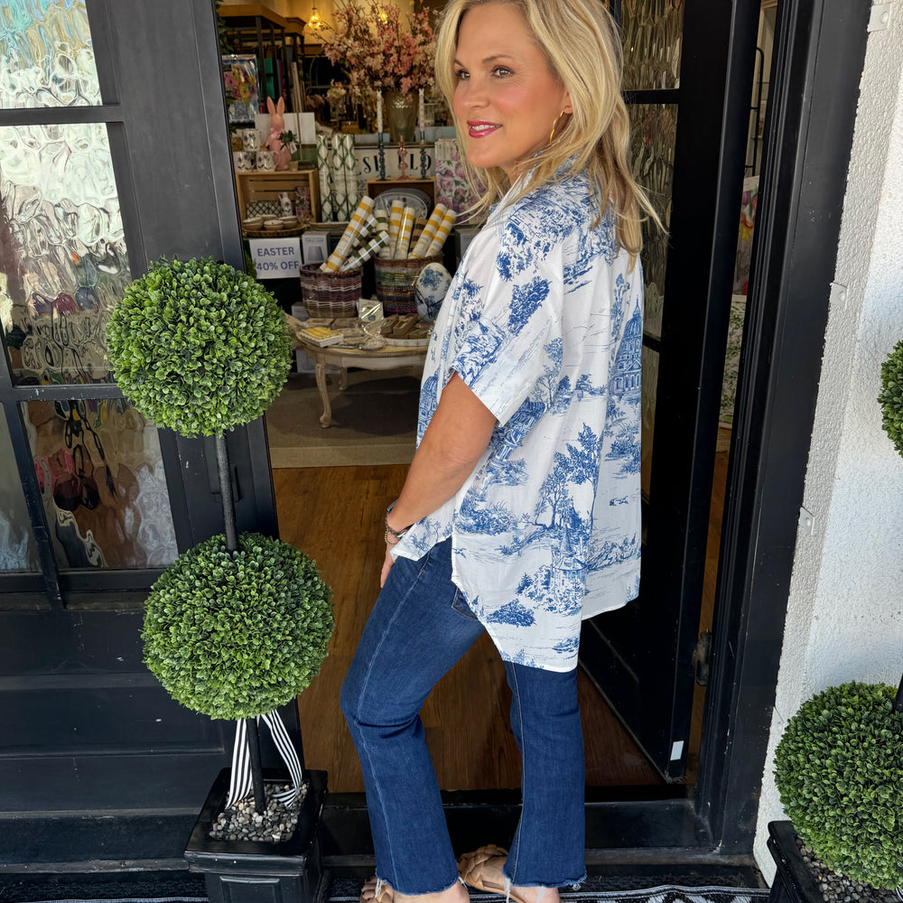 Noelle Top- Blue