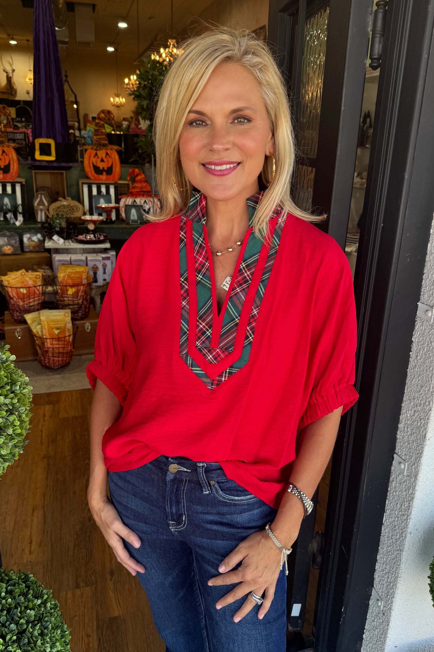 Ingrid Top - Red