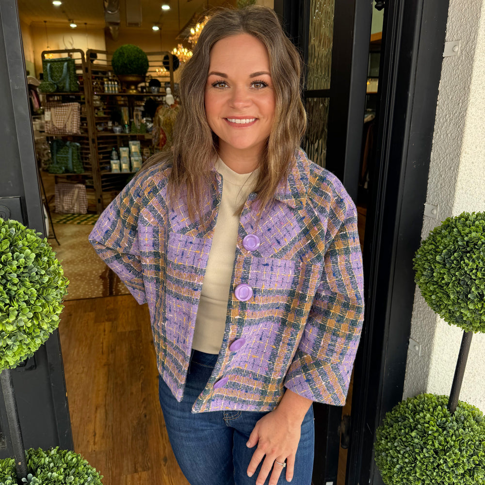 Ivy Jane Swing Plaid Jacket