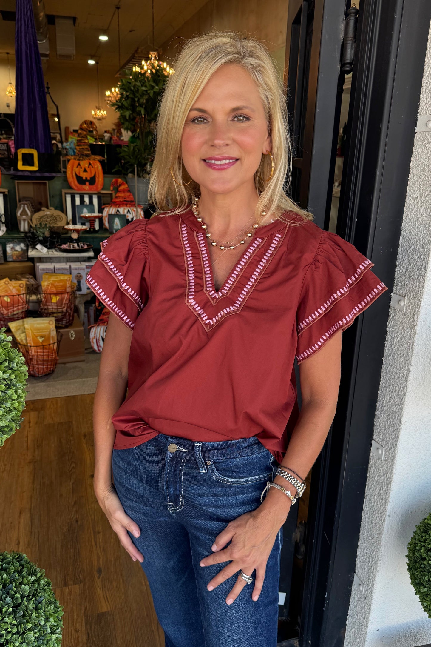 Eloise Top - Brick