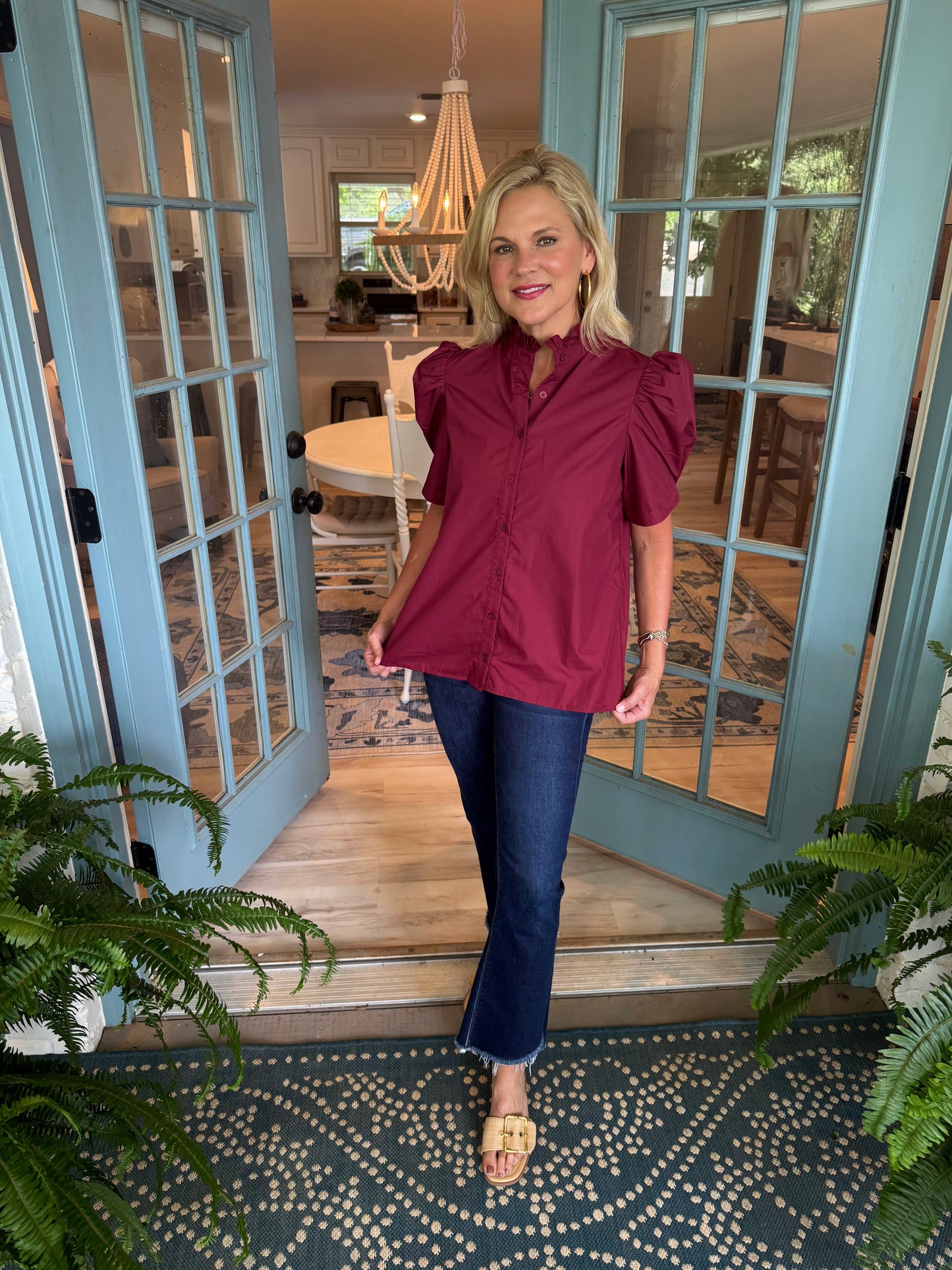 Ruth Top - Burgundy