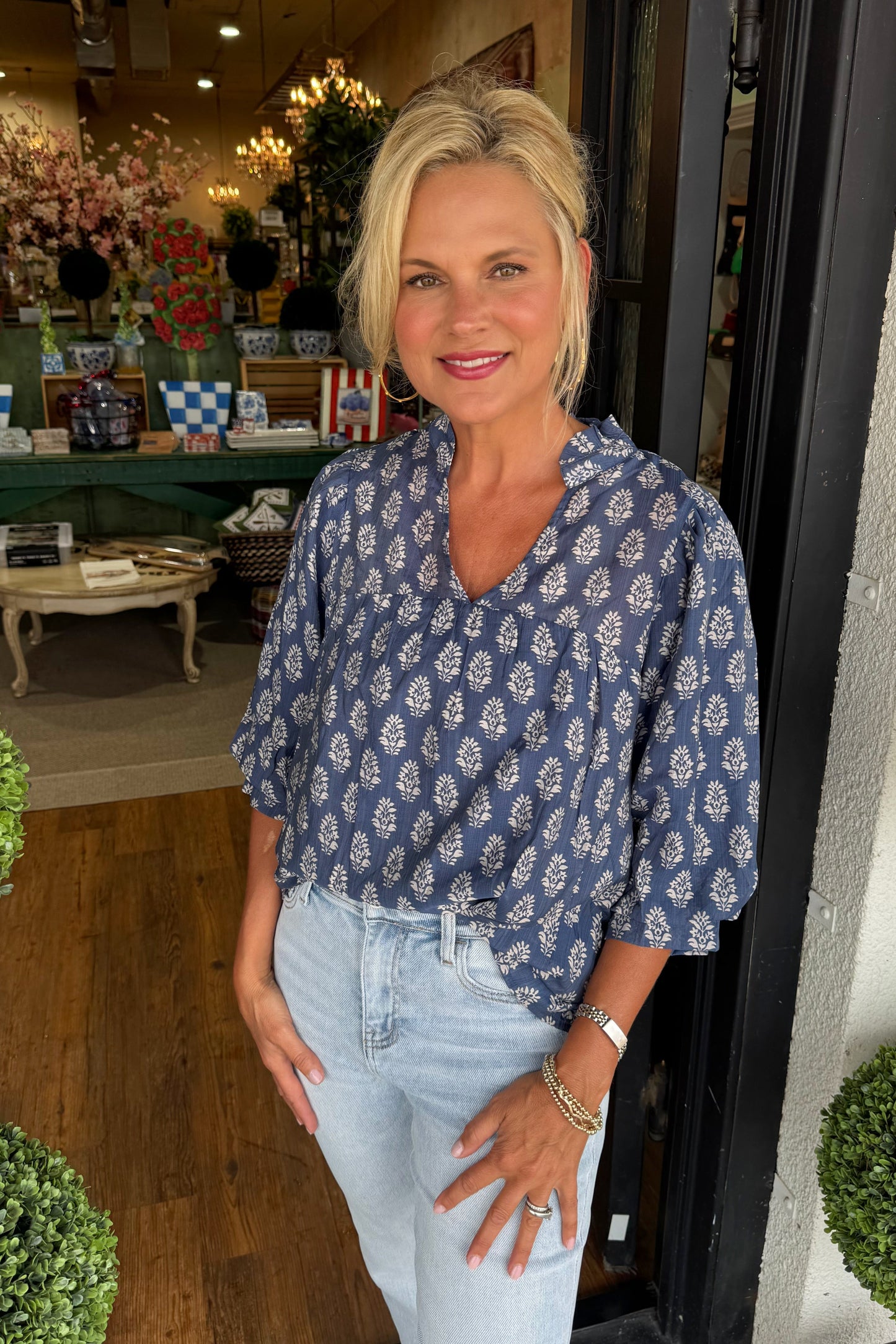 Renna Top - Blue
