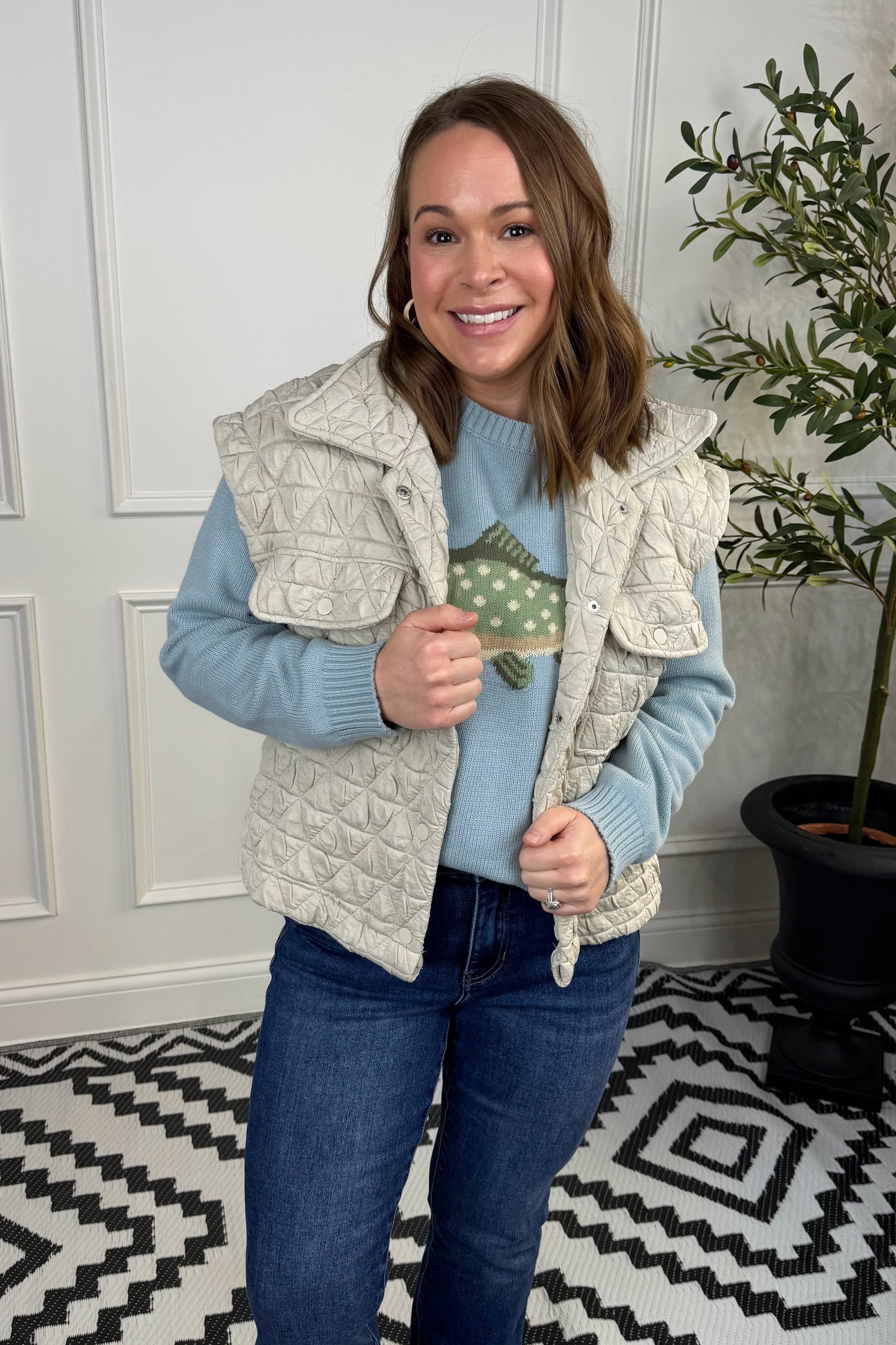 Bristol Jacket Vest - Oatmeal