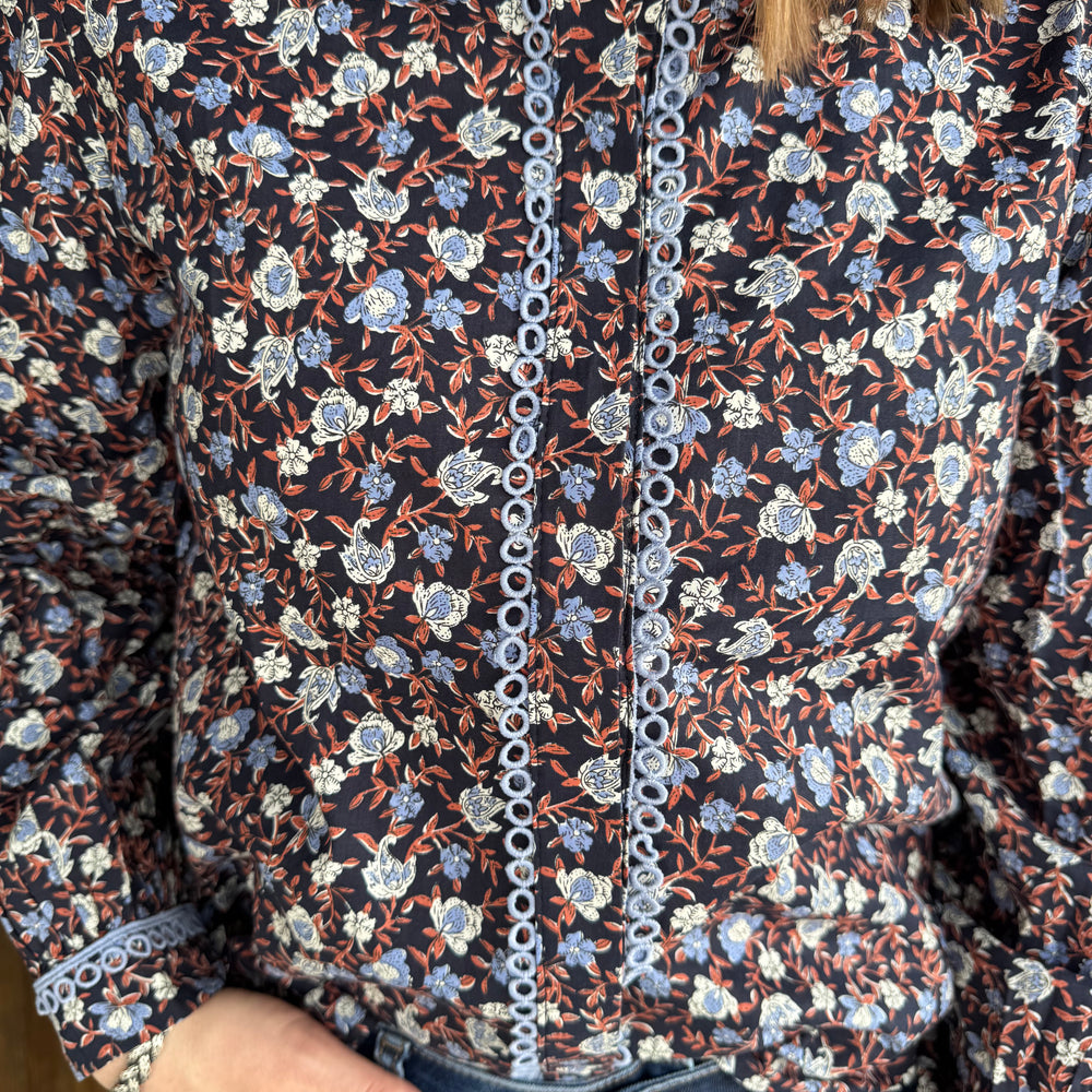 
                  
                    Marguerite Top - Navy
                  
                