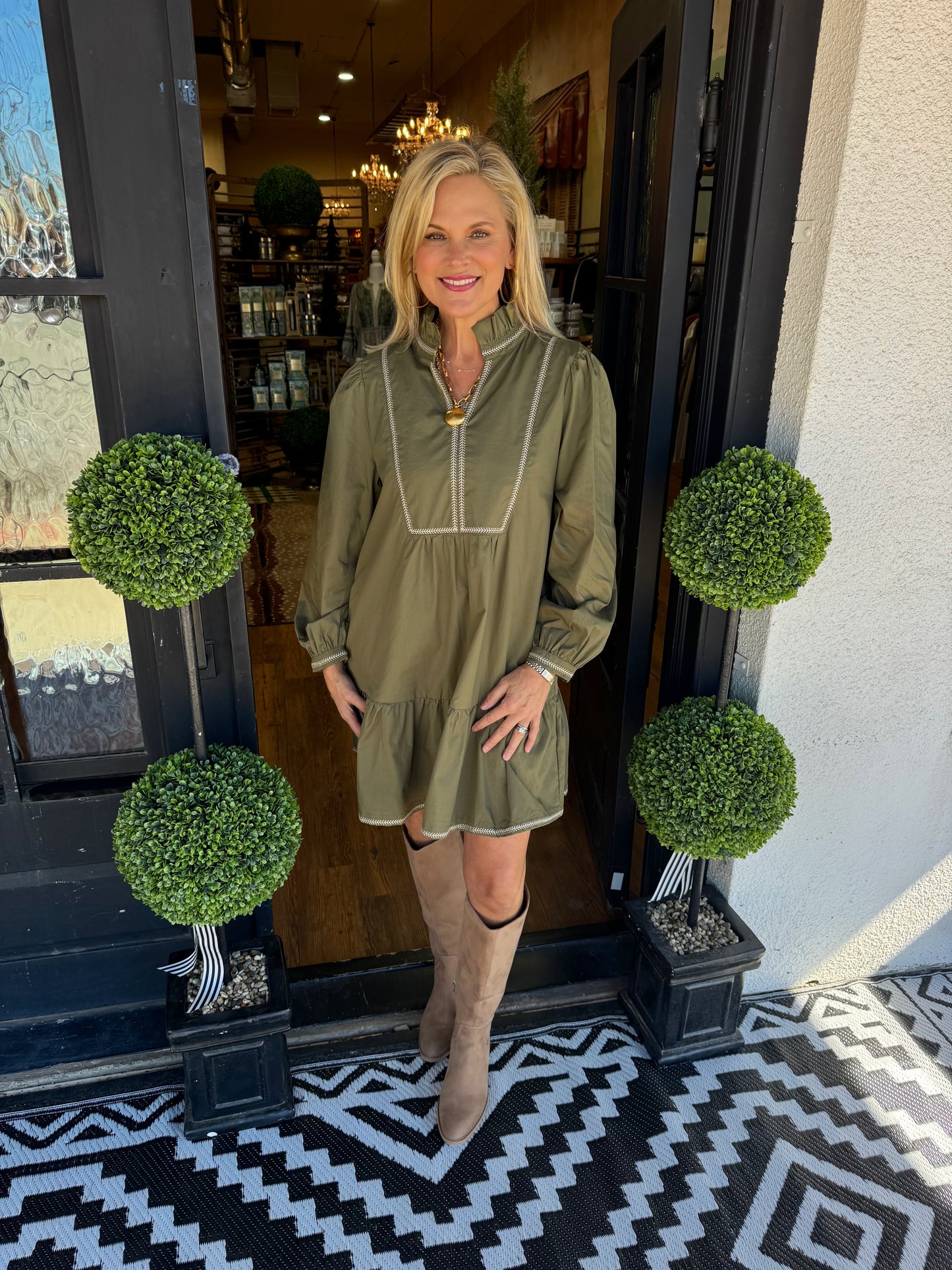 Camille Dress - Olive