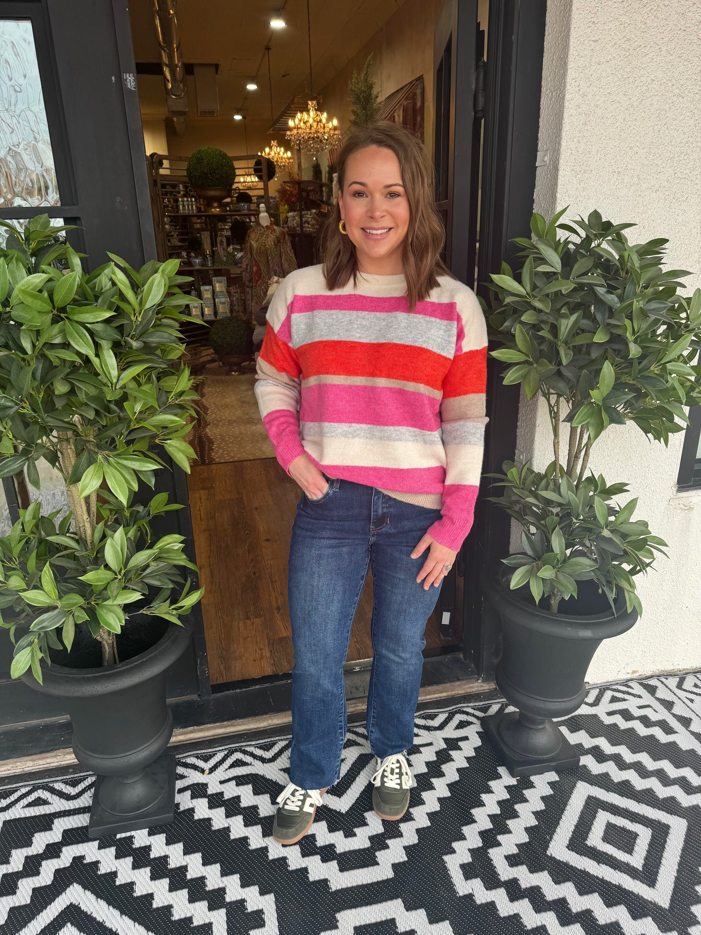 Kalia Sweater - Pink/Red