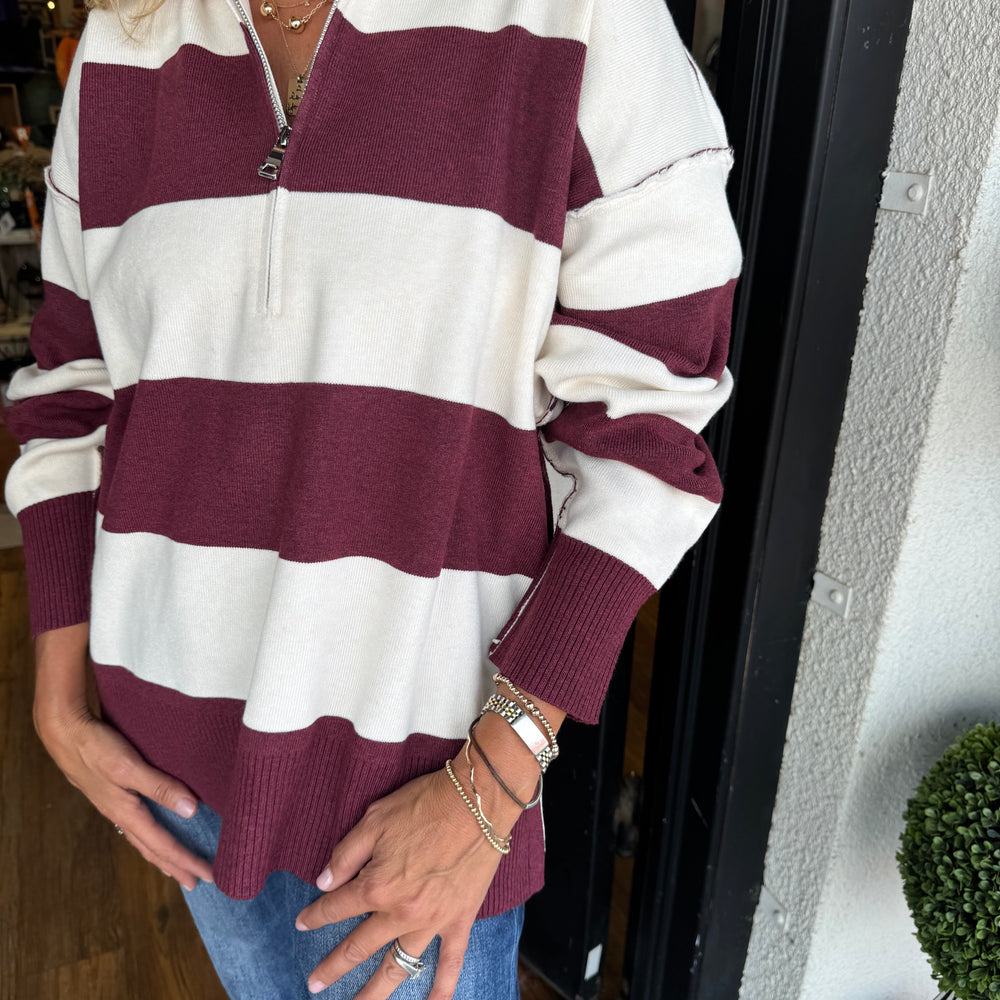 
                  
                    Carly Sweater - Burgundy
                  
                