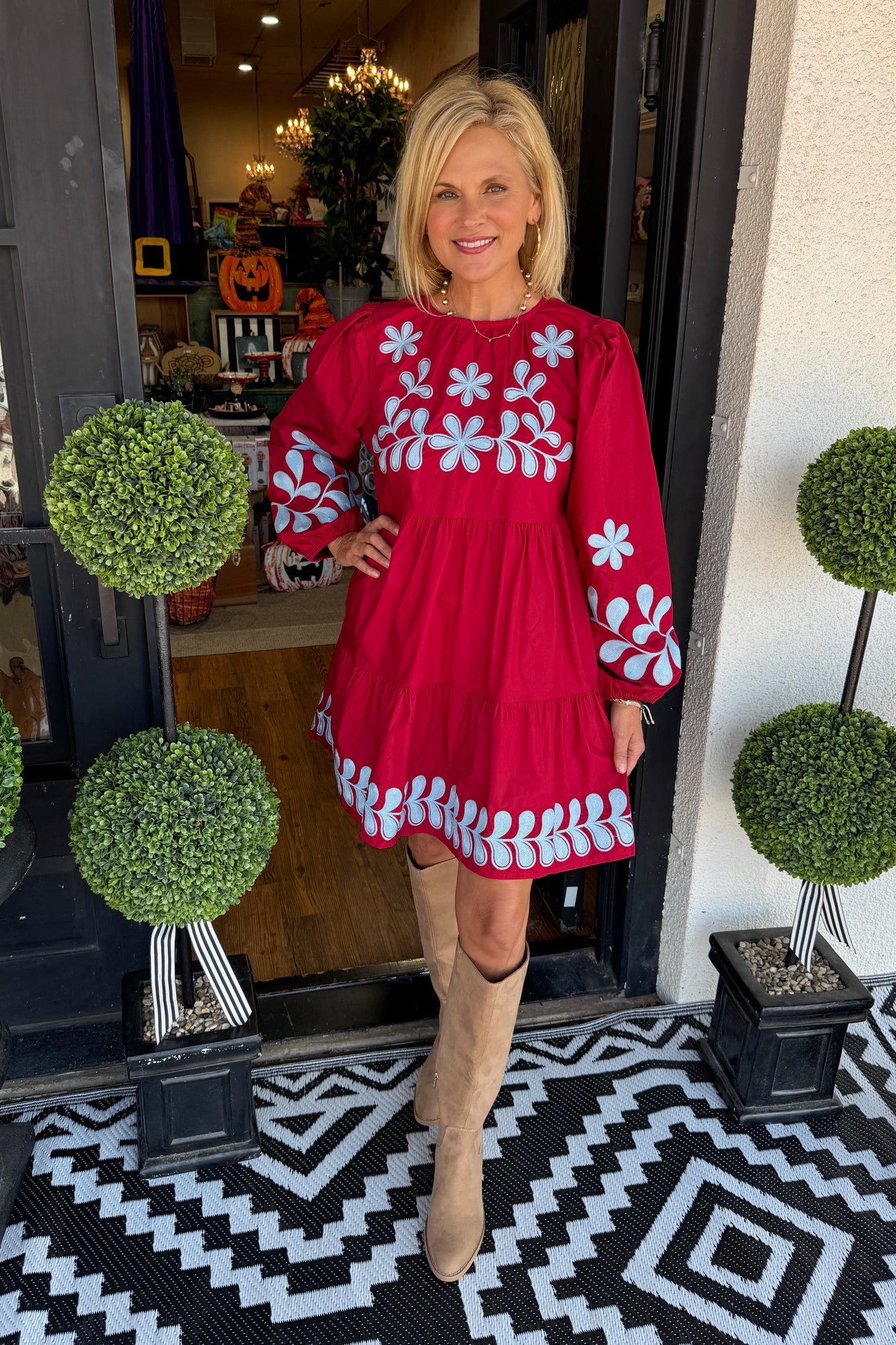 Wrenlee Dress-Wine