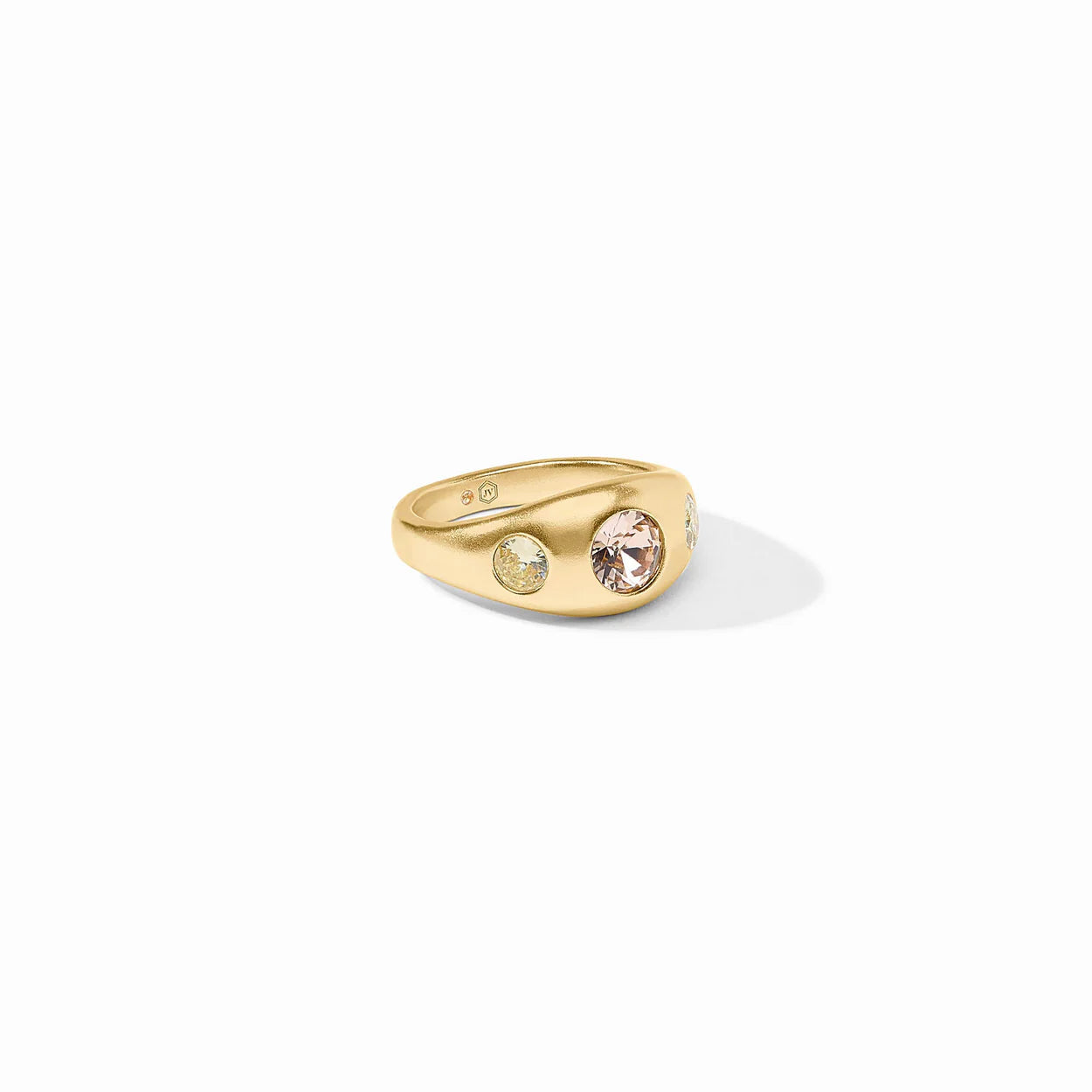 Rainbow Signet Ring - Champagne Radiance