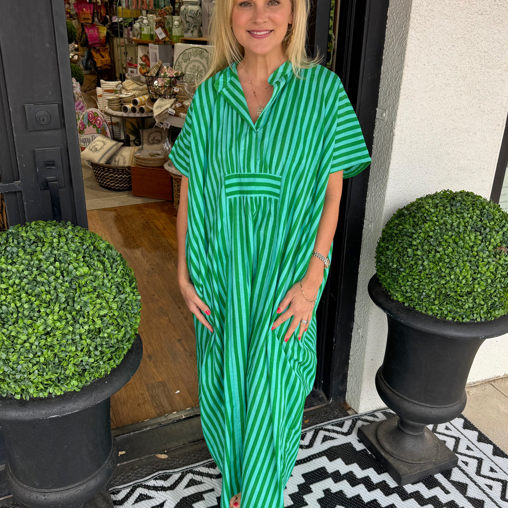 
                  
                    Margot Kaftan Dress- Green
                  
                