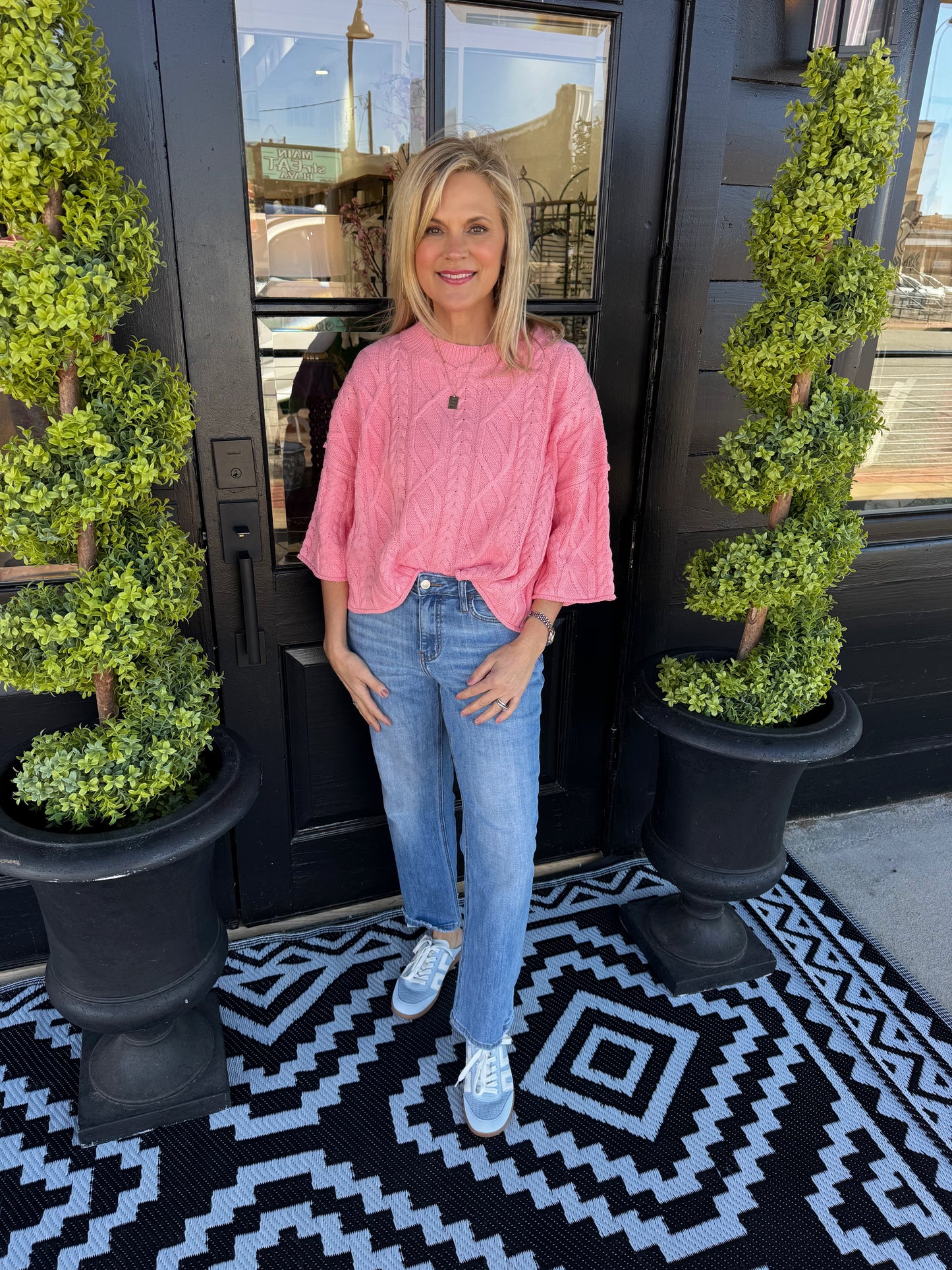 Della Sweater - Coral Pink