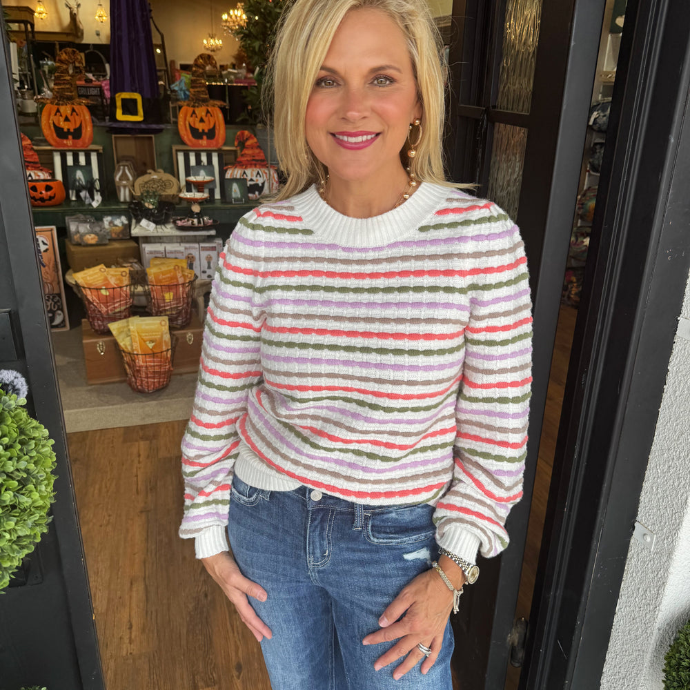 Mary Square Anabelle Sweater - Ivory