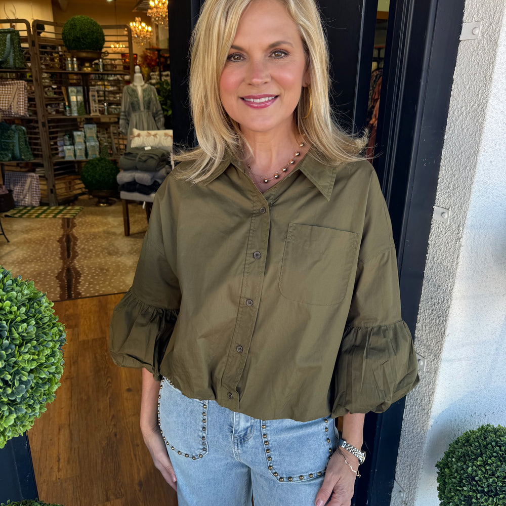 Oakley Top - Ash Olive