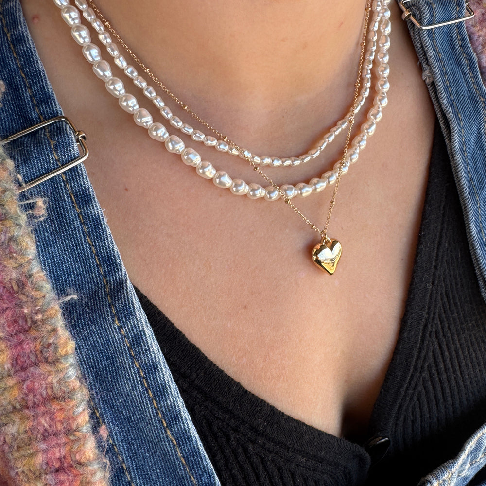 Pearl Heart Necklace