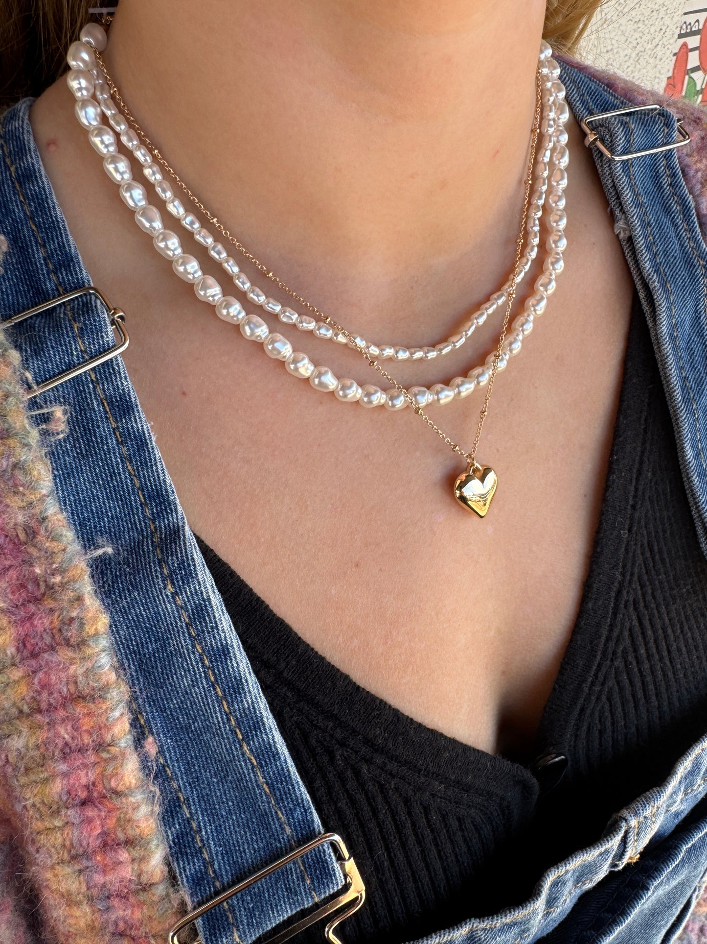 Pearl Heart Necklace