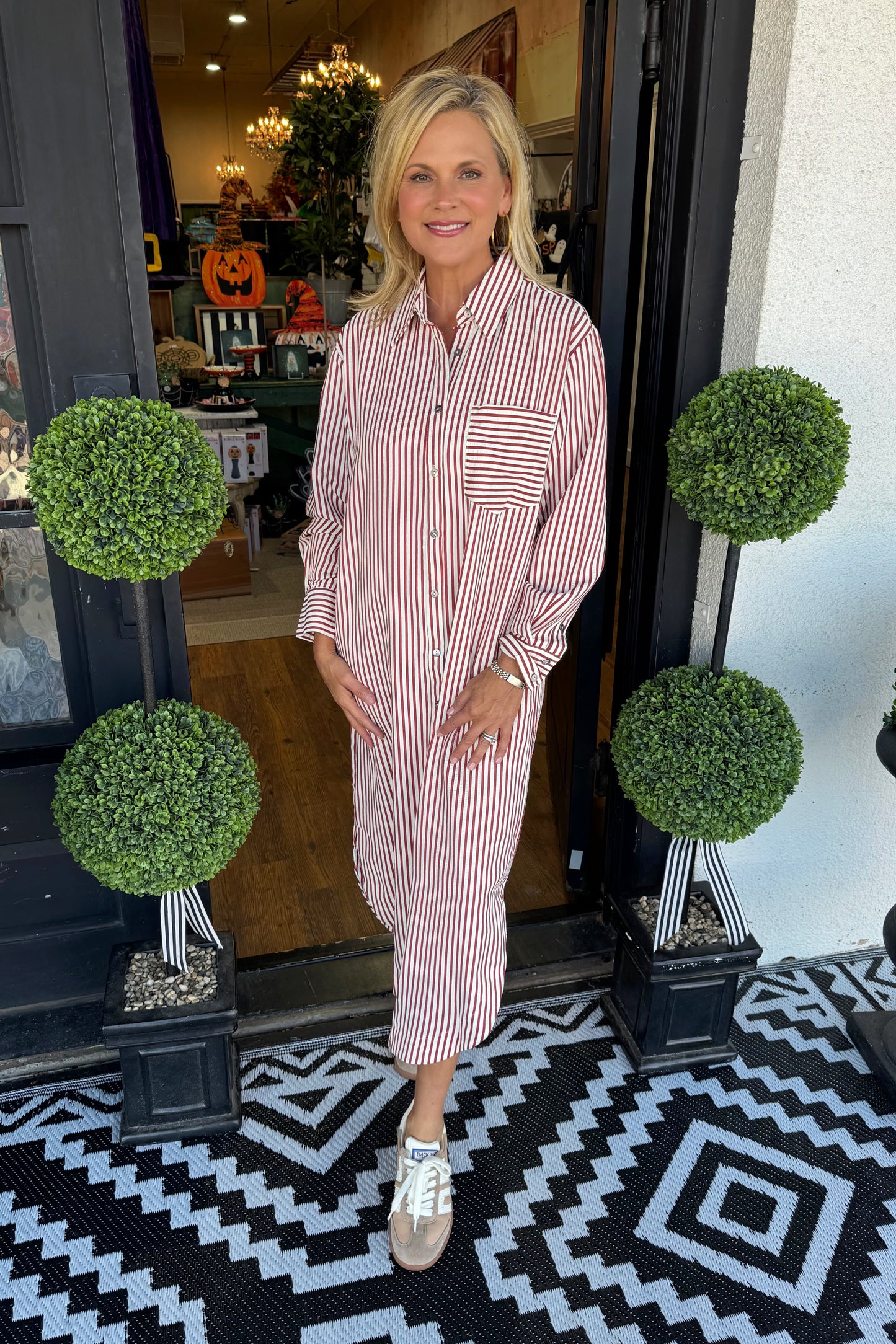 Amanda Dress-Rust