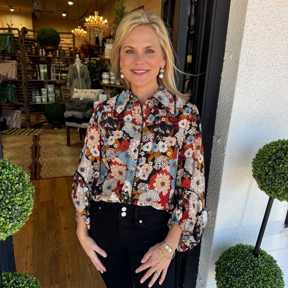 Ivy Jane Midnight Floral Top