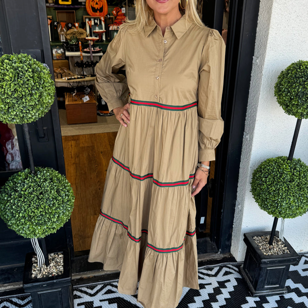 Caroline Dress - Taupe