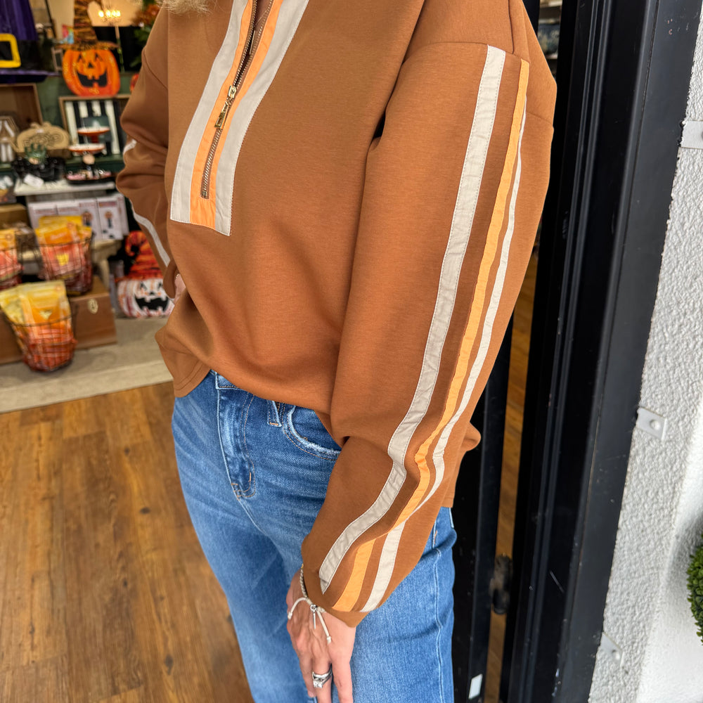 
                  
                    Maddie Top - Brown
                  
                