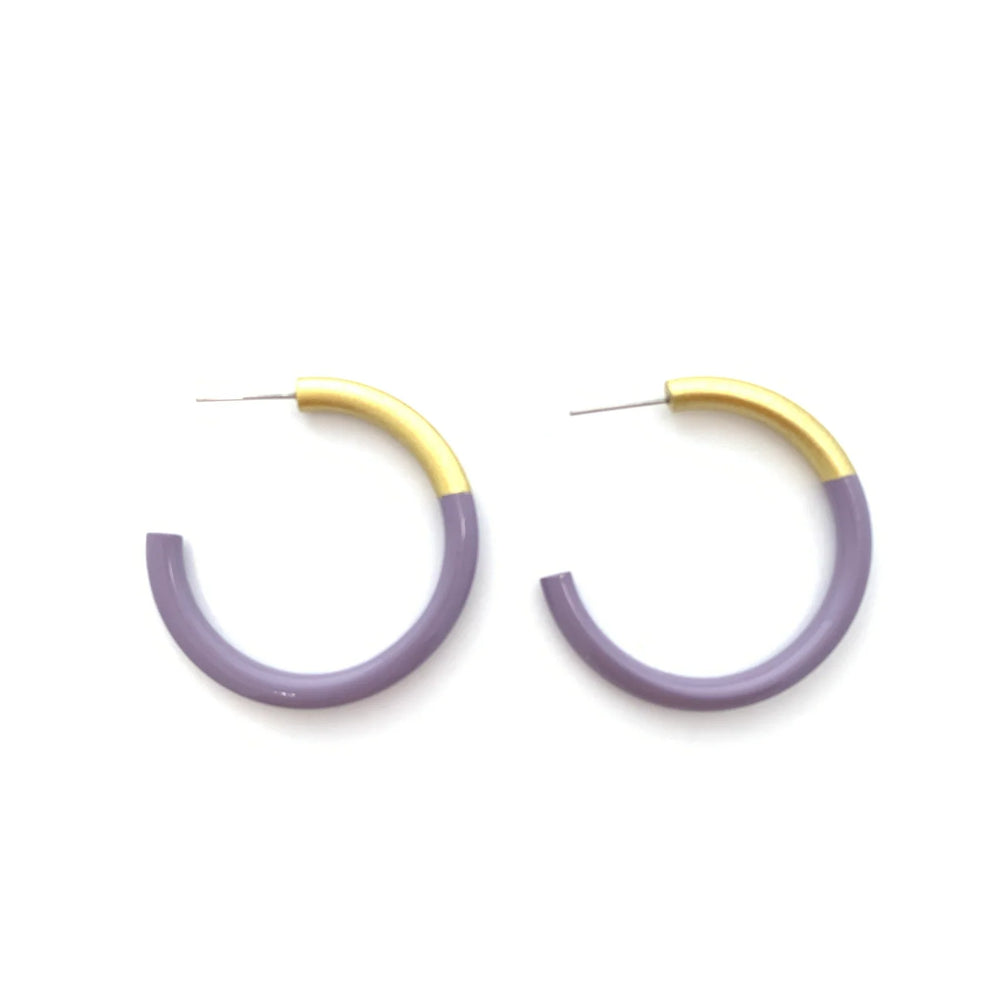 LIZ Hoops in Lilac