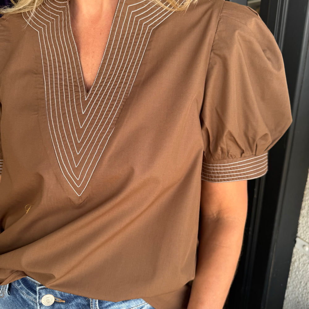 
                  
                    Eliza Top - Brown
                  
                