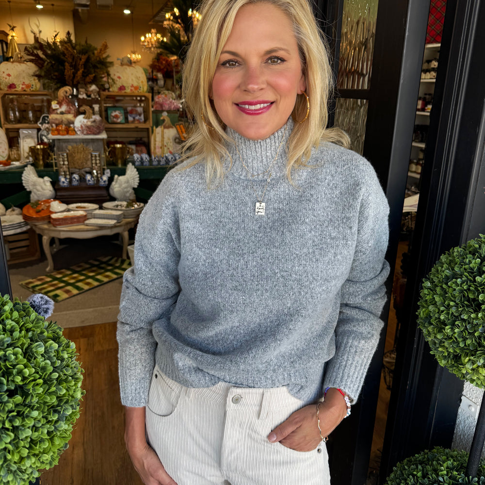 Charlotte Sweater-Heather Gray