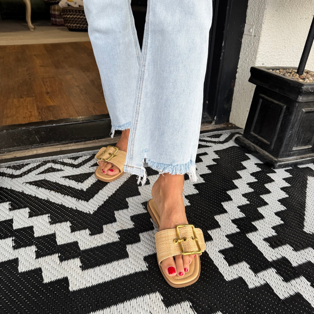 
                  
                    Amity High Rise Kick Flare Jeans- Denim
                  
                