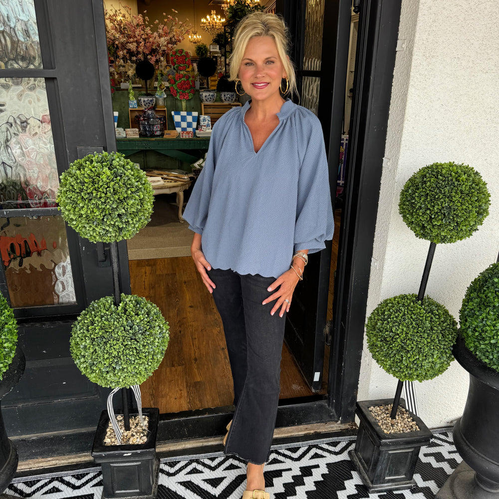 Michelle Top - Steel Blue