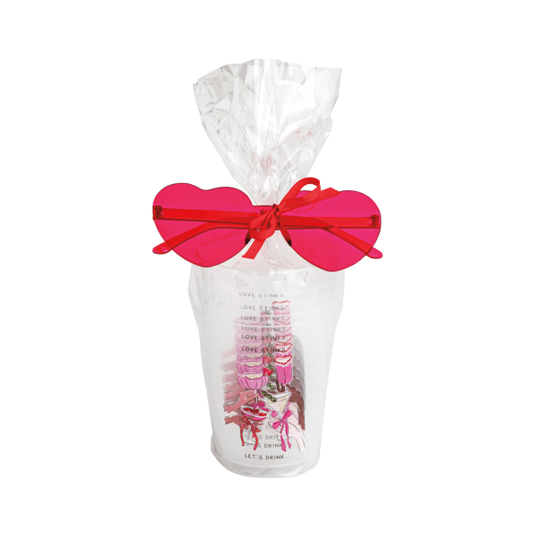 Valentines Party Cup & Glasses Set