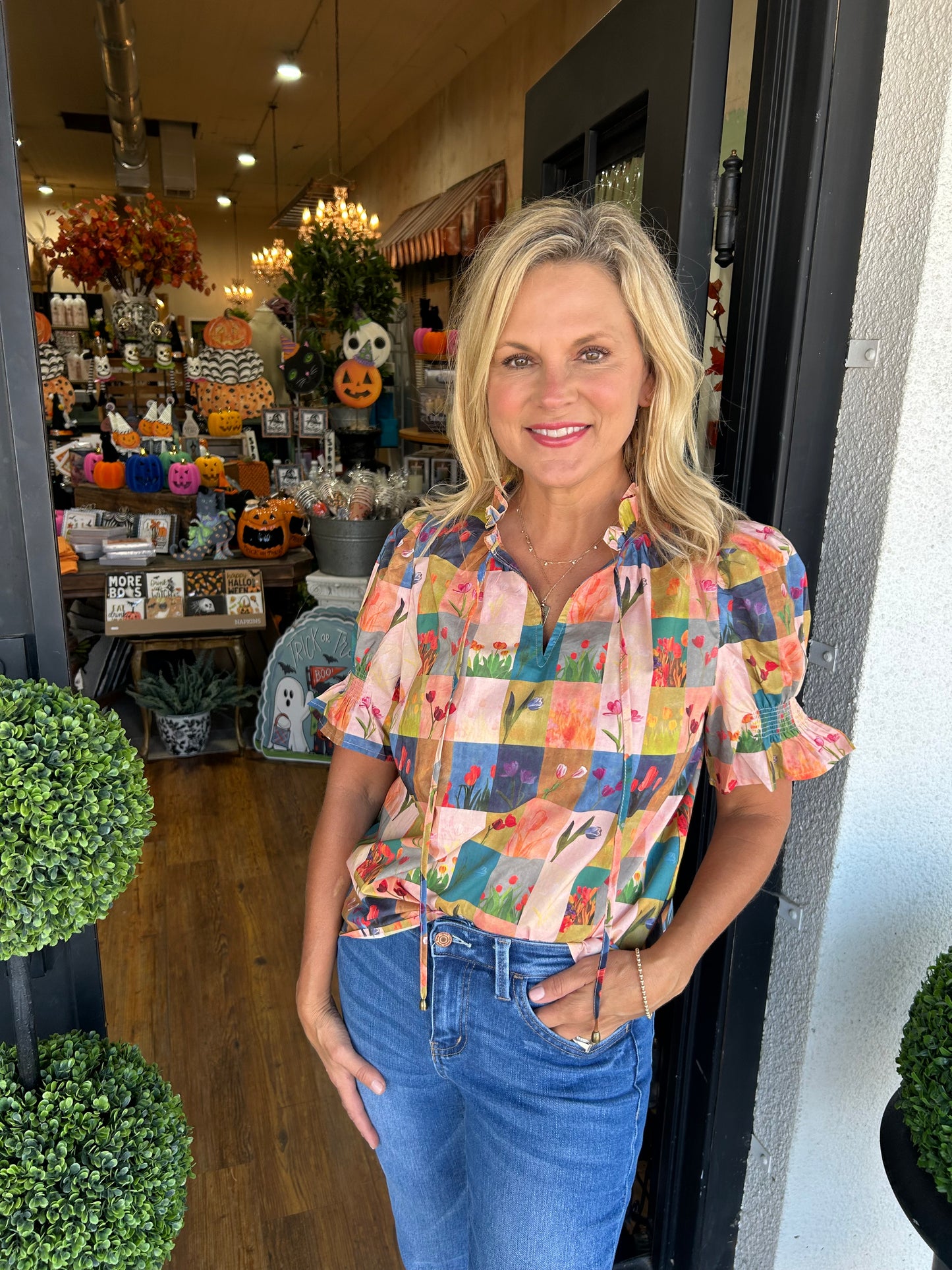 Karsyn Multicolored Floral Blouse